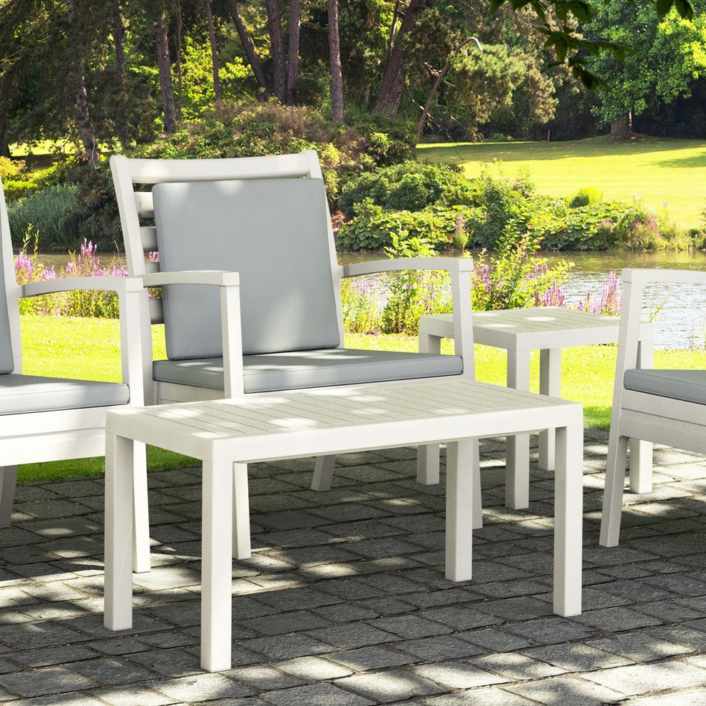Compamia Ocean Outdoor Coffee Table, White