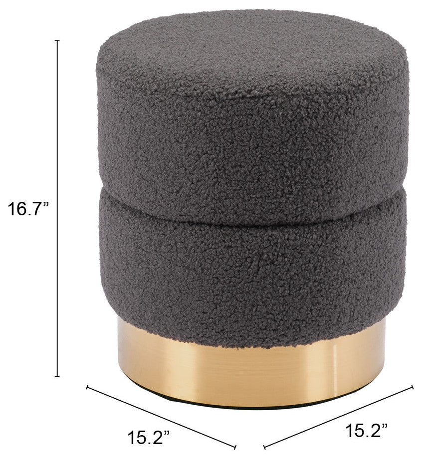 Eureka Ottoman Dark Gray