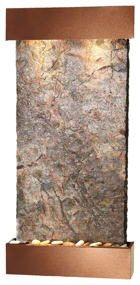 Whispering Creek Water Feature by Adagio, Natural Green Slate, Woodland Brown