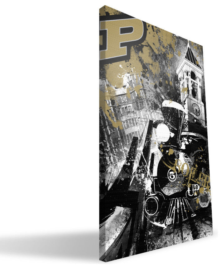 PUR Boilermakers Spirit Canvas Print, 16"x24"