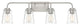 4-Light Bathroom Vanity Light in Brushed Nickel