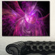 Purple Fractal Abstract Illustration, Abstract Canvas Art Print, 40x30