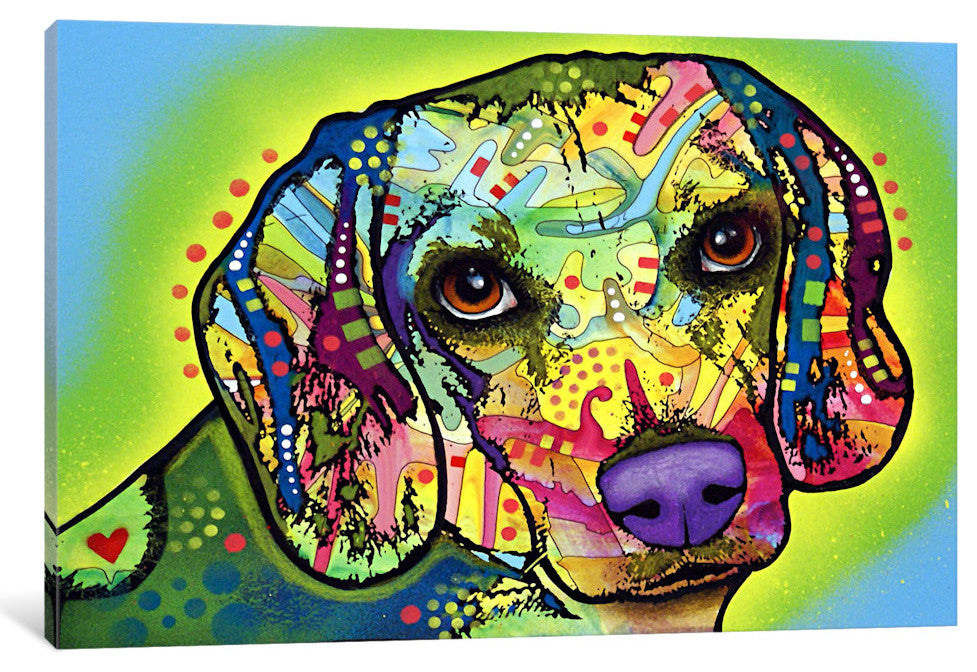 "Beagle" Wrapped Canvas Art Print, 18x12x1.5