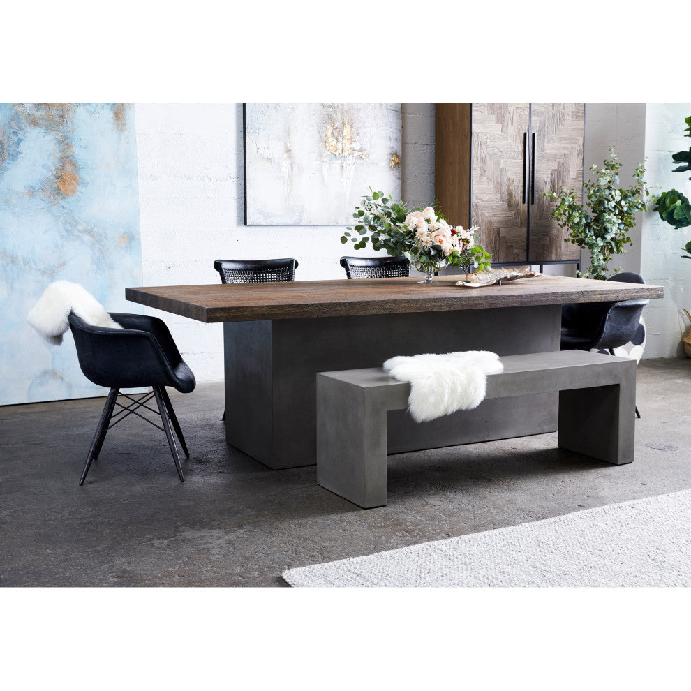 Lazarus Outdoor Bench Grey