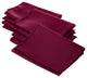 LA Linen Polyester Poplin Napkin, 10 Pack, Cranberry
