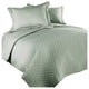 Lotus Home Diamondesque Water and Stain Resistant Quilt, Sage, King