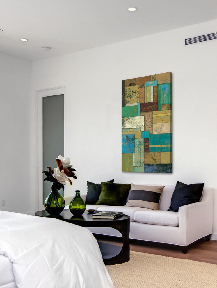 "Fossil Infusion IV" Painting Print on Wrapped Canvas by Julie Joy