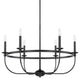 Rylann 6 Light Chandelier, Matte Black