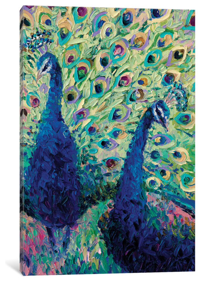 "Gemini Peacock Gallery" by Iris Scott, 18"x12"x1.5"