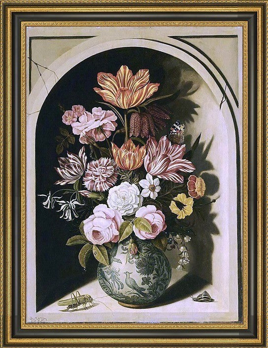 Bartholomeus Assteyn StillLife Framed Premium Canvas Print, 18"x24"