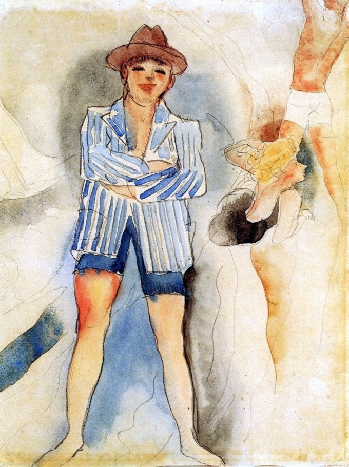 Charles Demuth Man in Blazer - 21" x 28" Premium Canvas Print