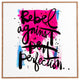Deny Designs Kal Barteski Rebel Against Perfection Framed Wall Art