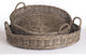 Normandy Xl Low Round Baskets, Set of 2