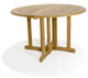 5-Piece Set, 48" Butterfly Table, 4 Giva Chairs, Sunbrella Cushion, Shadow Snow