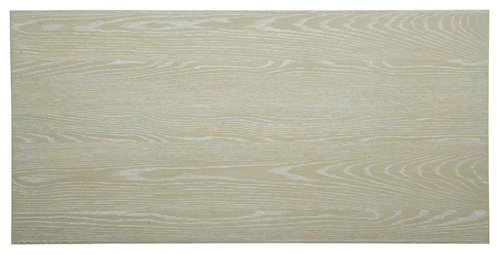 Hendrix 57" Wide Oak Desk, Off White