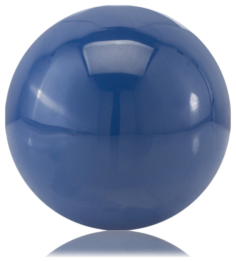 3" Blue Aluminum Decorative Orb Tabletop Sculpture