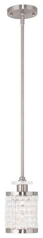 Grammercy Mini Pendant, Brushed Nickel