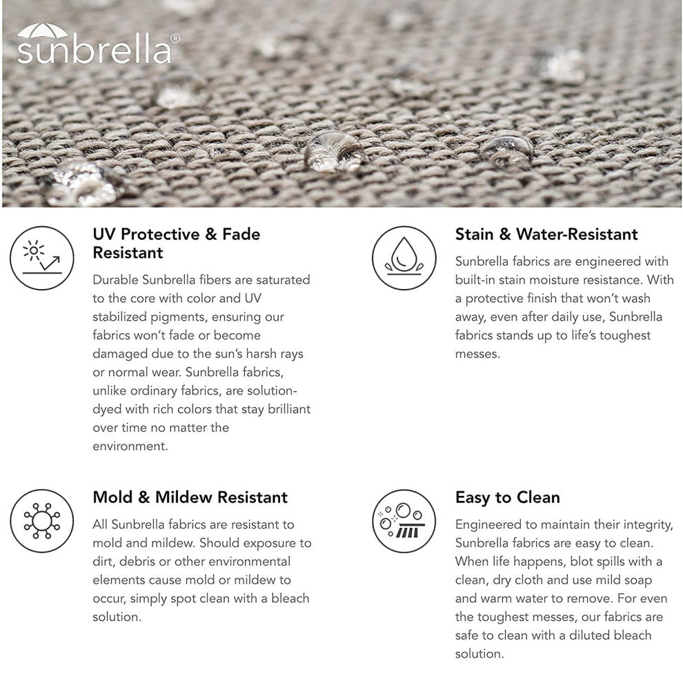 6' Round Auto Tilt Market Umbrella, Black Sapphire Frame, Macaw