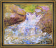 John Twachtman Waterfall, Greenwich Framed Premium Canvas Print, 20"x25"