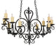 42 Long Kenneth 10 Light Oblong Chandelier