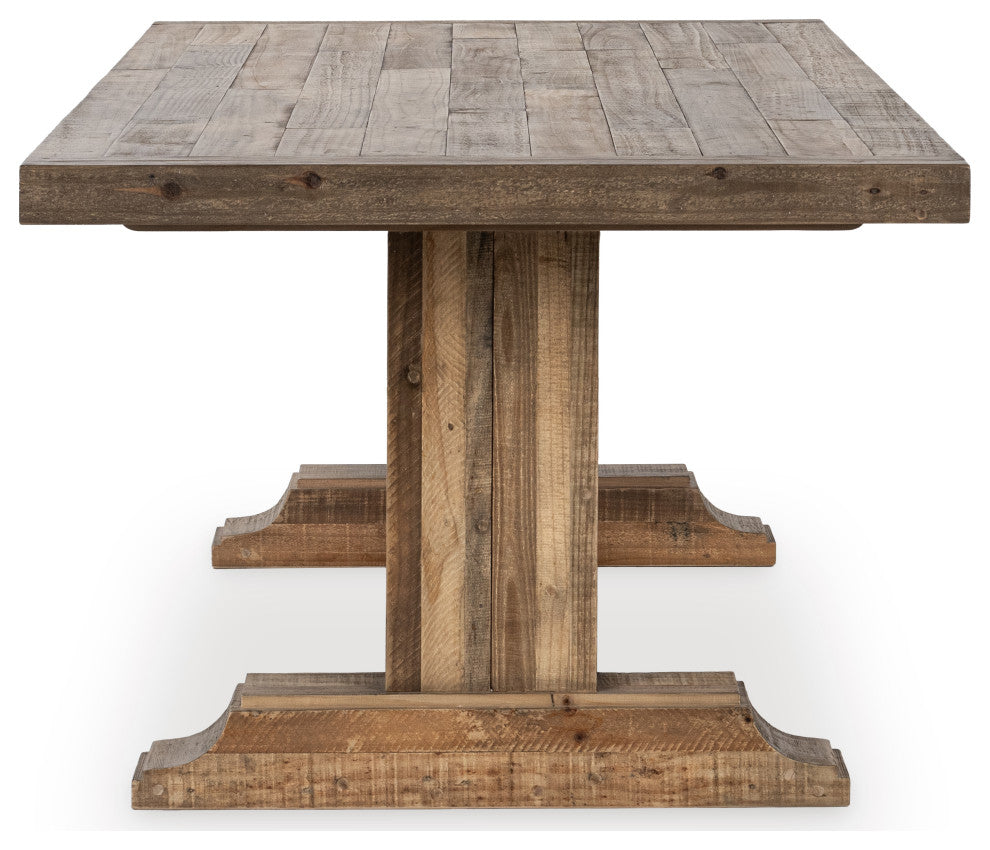 Dita Reclaimed Pine Wood Dining Table