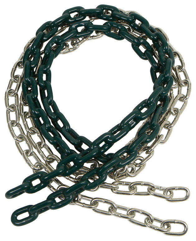 Coated Swing Chains, Set of 2, 8.5', Green
