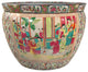 18" Rose Medallion Porcelain Fishbowl