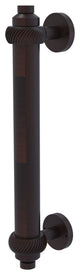 8" Door Pull With Twist Accents, Venetian Bronze