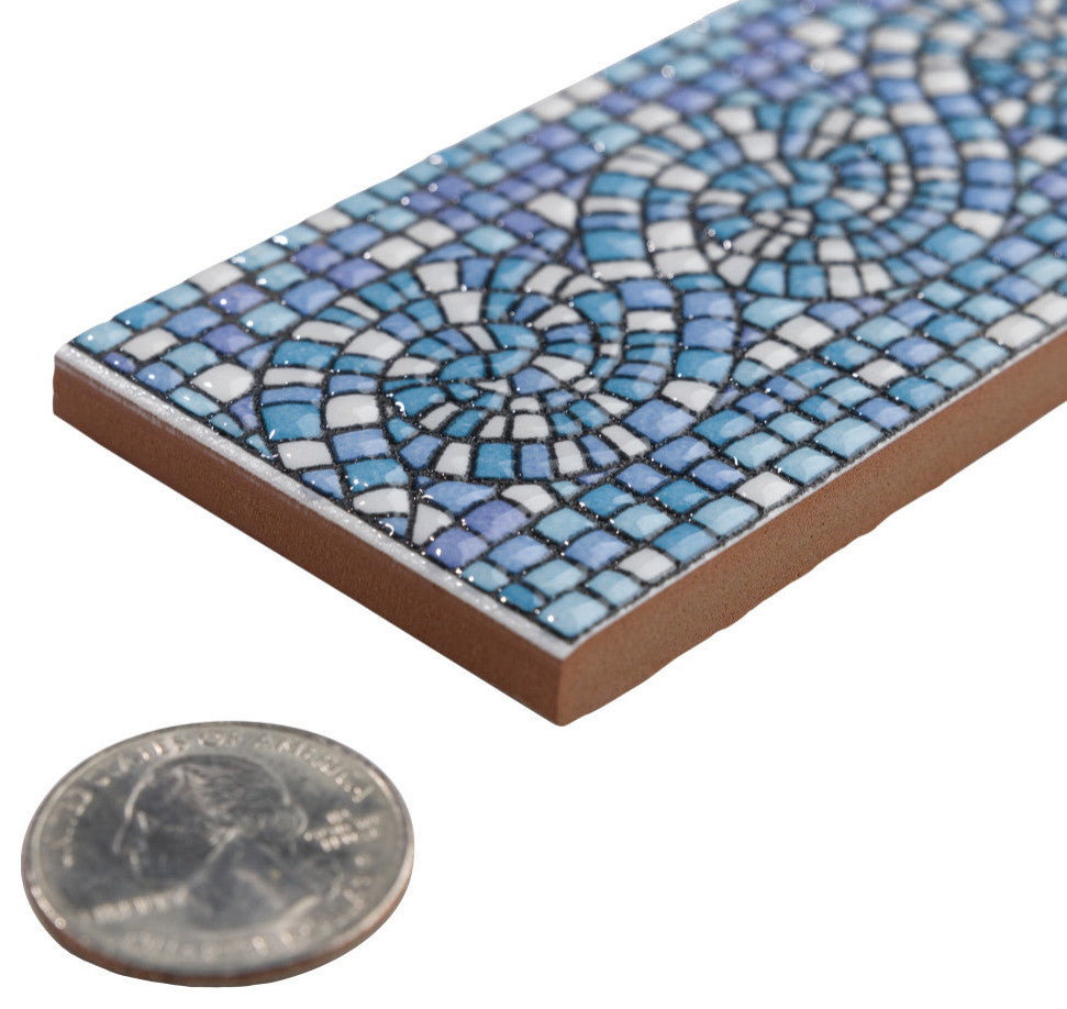 Captain Riptide Glacier Blue Ceramic Wall Trim