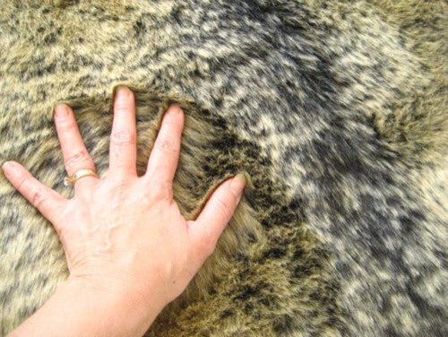 Classic Grizzly Bear Pelt, Faux Fur Rug, 56"x79"
