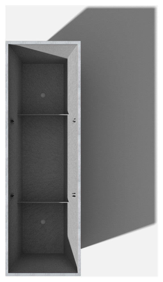 Midori Trough Planter, Grey, 31 Inch, 2 Pack