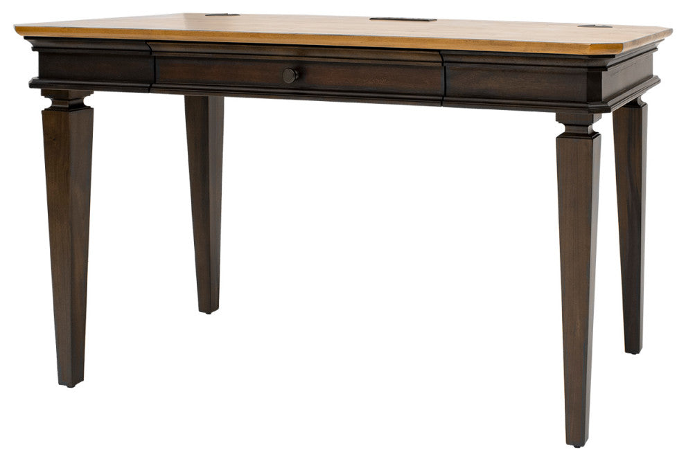 Executive Writing Desk, Writing Table, Office Desk, Brown