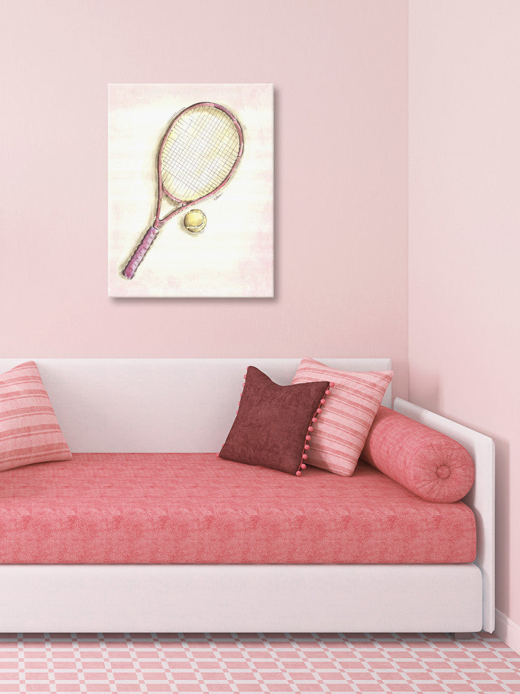 Marmont Hill, "Racket" by Reesa Qualia Painting Print on Wrapped Canvas, 24x31