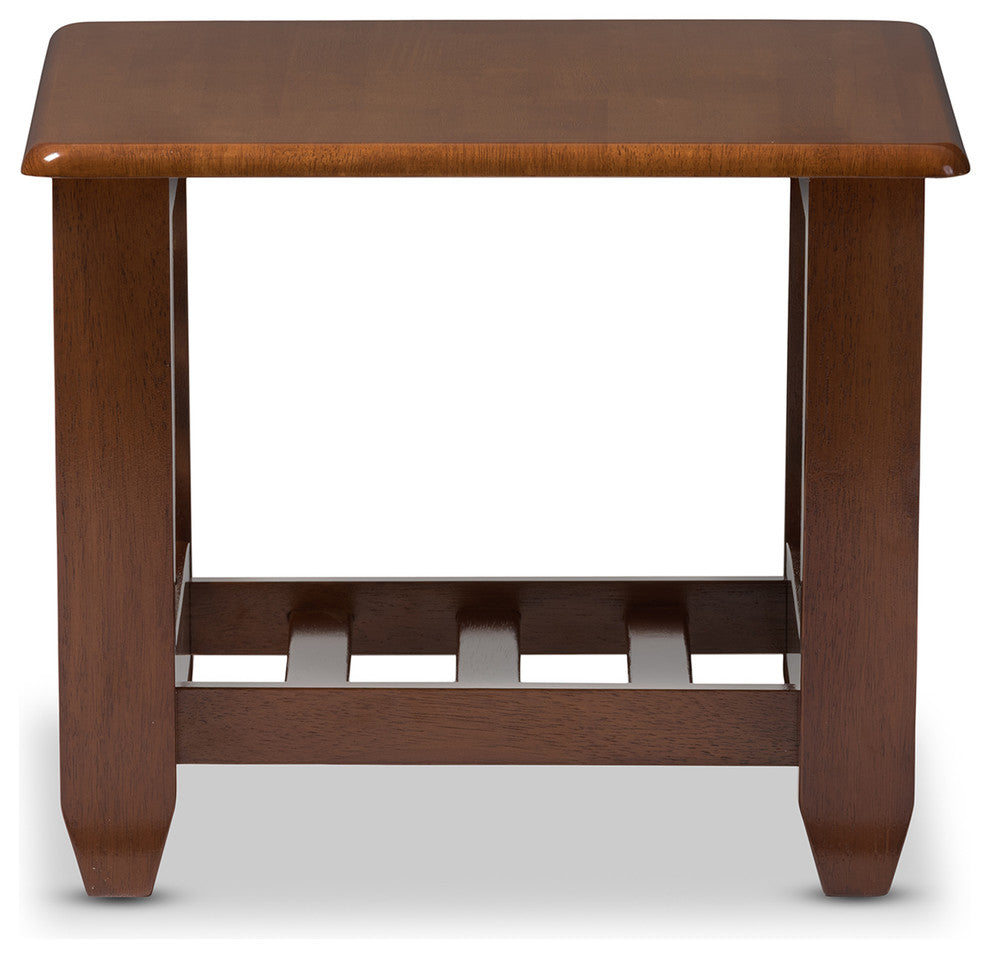 Larissa Mission Style Cherry Finished Brown Wood Occasional End Table