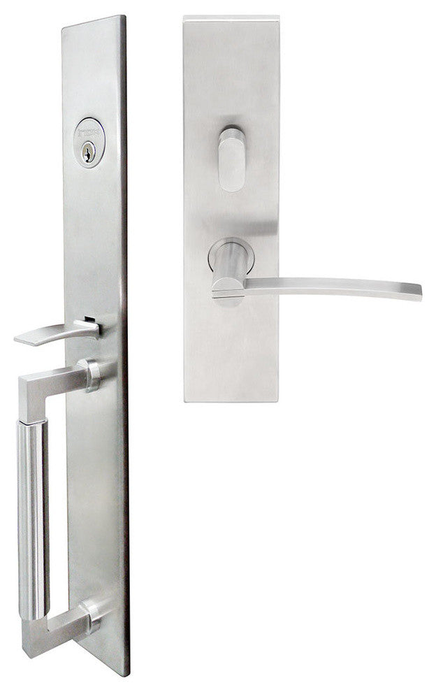 Horizon Lever, Mortise Entry Handleset, RHR, Satin Stainless Steel