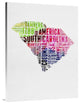 "South Carolina Watercolor Word Cloud" Fine Art Print
