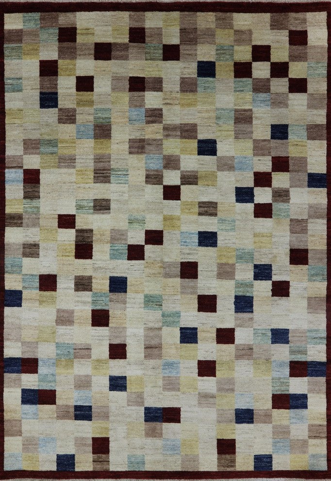 6'x8' Persian Gabbeh Hand Knotted Oriental Rug, P2621