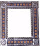Medium Silver Cross Tile Talavera Tin Mirror