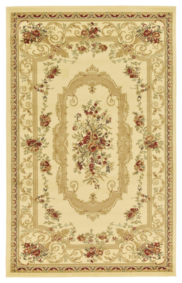 Unique Loom Cream Henry Versailles 5' 0 x 8' 0 Area Rug