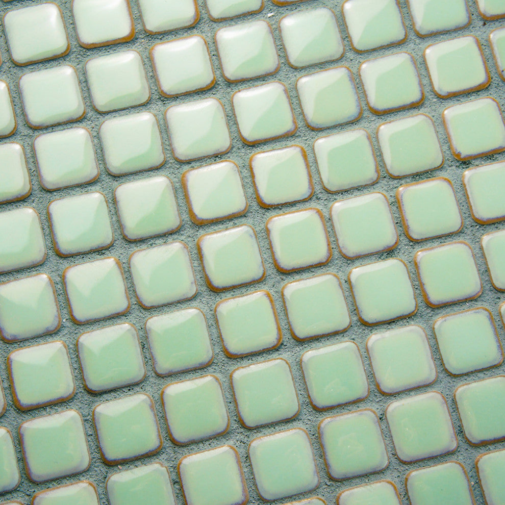 Hudson Diamond Light Green Porcelain Floor and Wall Tile