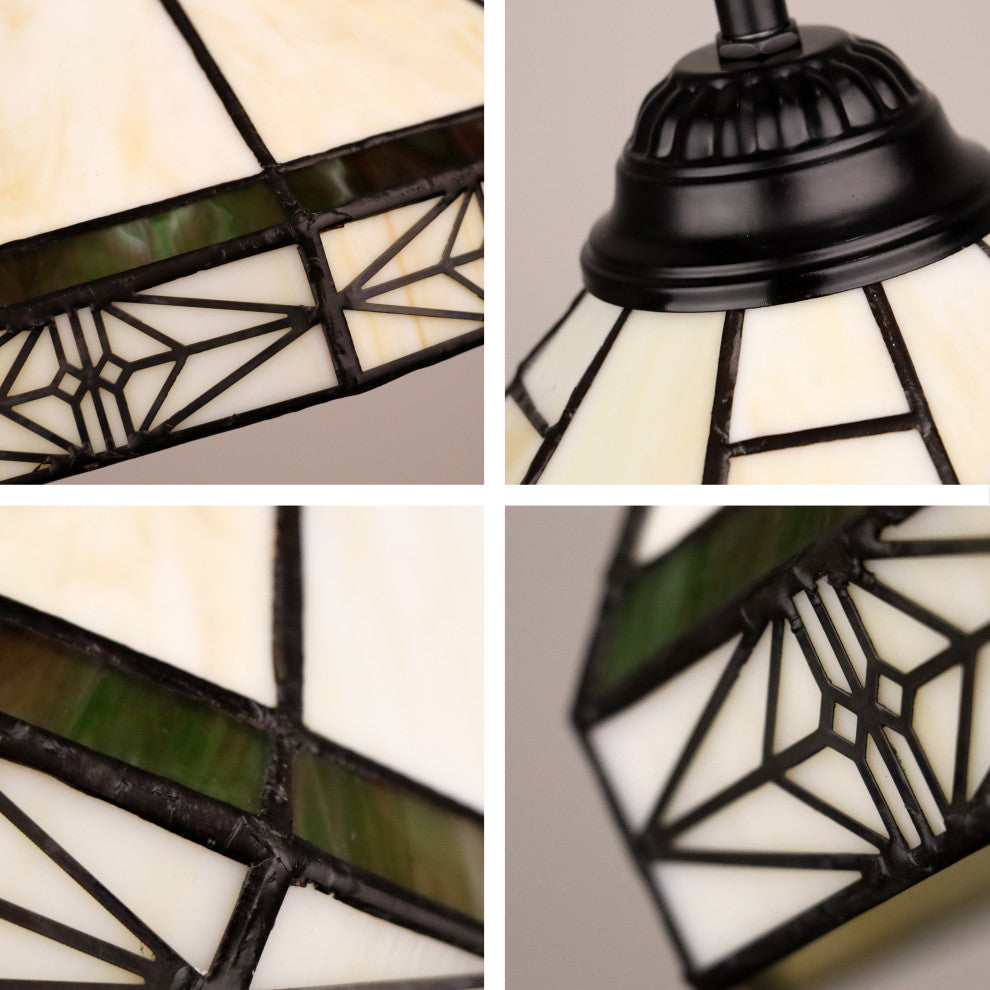 Belle Mission 1-Light Blackish Bronze Finish Pendant 12" Shade