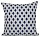 Cop-Ikat Geometric Print Pillow, Spring Navy, 20"x20"