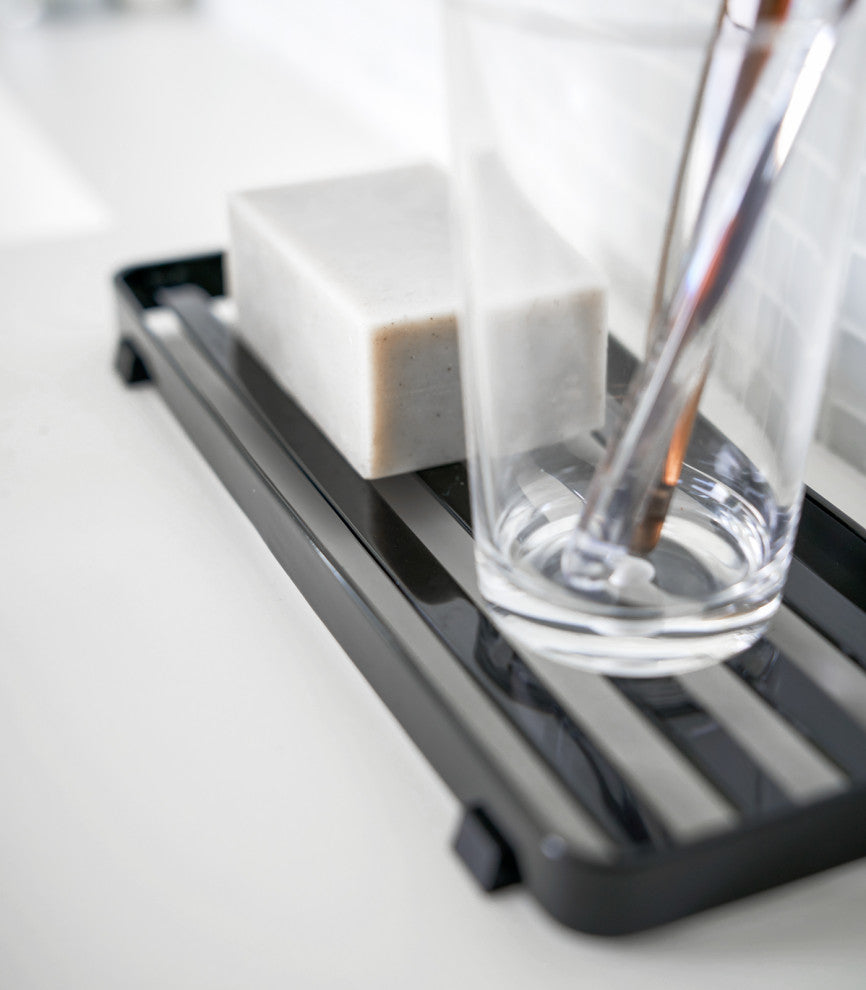 Tower Bathroom Tray, Black