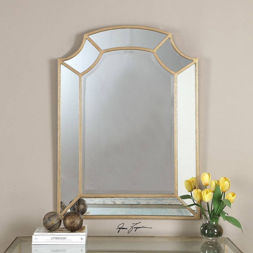 Classic Gold Arch Wall Mirror