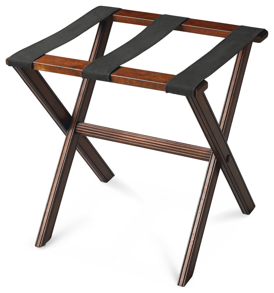 Butler Anthony Cherry Luggage Rack, Dark Brown