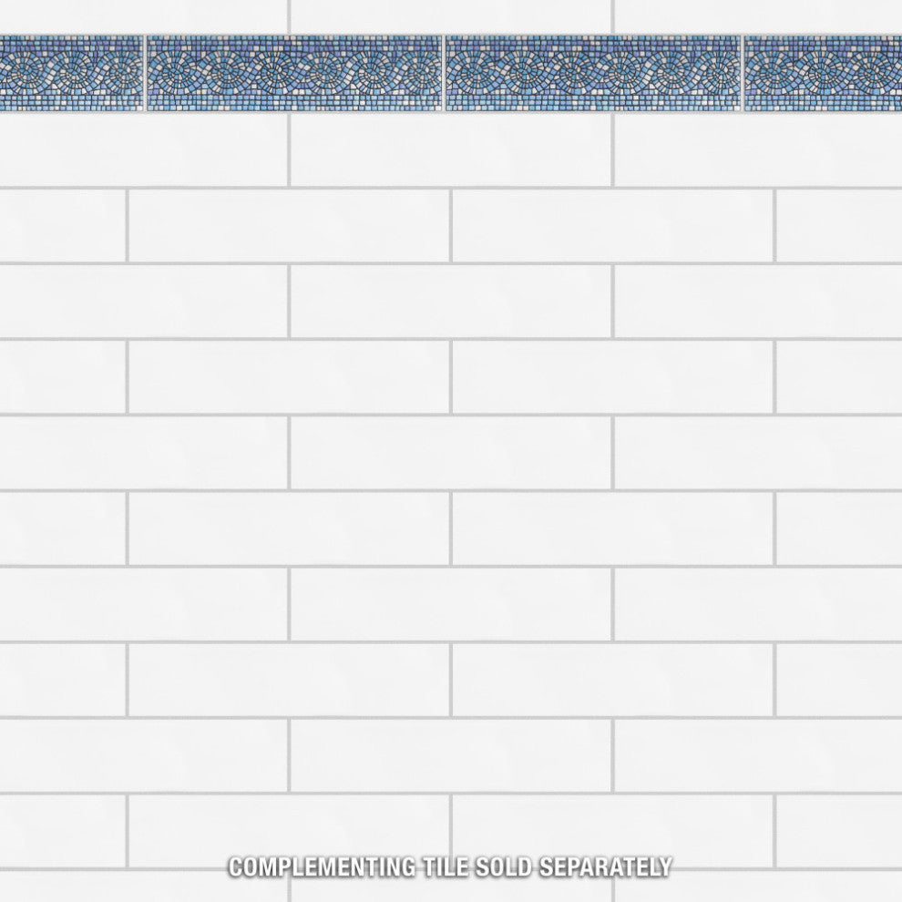 Captain Riptide Glacier Blue Ceramic Wall Trim