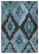 Machine Washable Indoor/Outdoor Chantille ACN1894 Teal 9' x 12' Rug