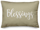 Blessings Lumbar Pillow, Beige, 14"x20"