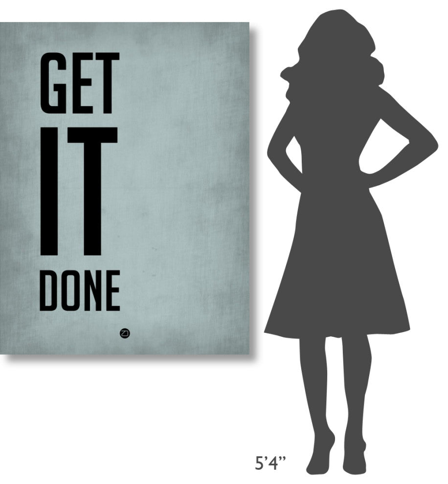 "Get It Done Poster  Blue" Fine Art Print