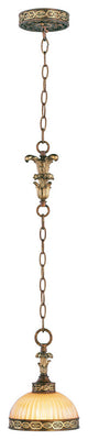 Seville Mini Pendant, Palatial Bronze With Gilded Accents